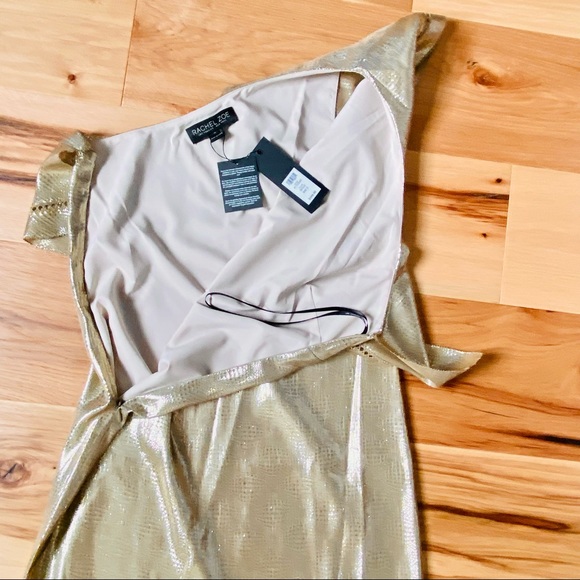 Rachel Zoe Ruffled One-Shoulder Jacquard Dress NWT - Picture 14 of 16